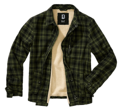 Brandit Classic Sherpa куртка, оливково-чорна