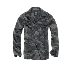 Brandit Slimfit сорочка, darkcamo