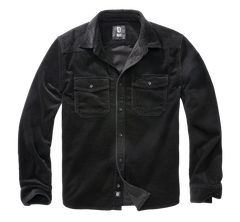Brandit Classic Corduroy сорочка з довгими рукавами, чорна