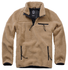 Brandit флісова толстовка Teddyfleece Troyer, верблюжого кольору