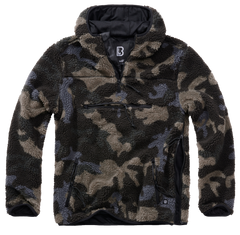 Brandit Teddyfleece Worker флісовий пуловер, darkcamo