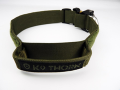 K9 Thorn нашийник Cobra-Echo 38 мм з ручкою, оливковий