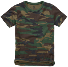 Brandit футболка дитяча з короткими рукавами, woodland