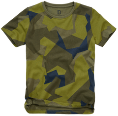 Brandit футболка дитяча з короткими рукавами, swedish camo