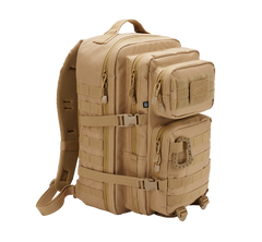 Brandit US Assault Pack Large тактичний рюкзак 40L, бежевий