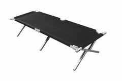 BasicNature Alu-Campbed туристичне ліжко, чорне, 210 см
