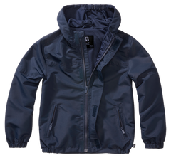 Brandit Summer Frontzip Windbreaker куртка дитяча, темно-синя