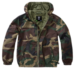 Brandit Summer Frontzip Windbreaker куртка дитяча, вудленд