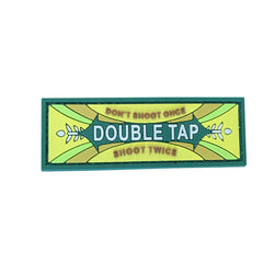 WARAGOD Double Tap Don't Shoot Once Twice нашивка PVC, OD зелена