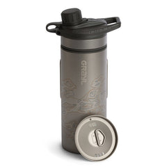 GRAYL GeoPress™ Titanium Purifier фільтраційна пляшка + Cook Lid, чорна скритна