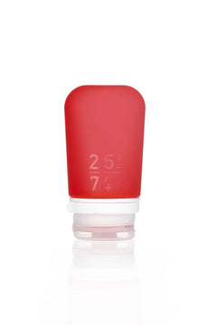 Humangear GoToob+ силіконова дорожна пляшка 74 ml, червона
