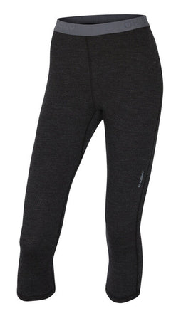 HUSKY Merino термоунтай 3/4 штани жіночі, чорні