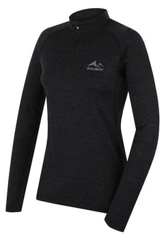 HUSKY терморубель футболка Merino Merow zips, чорна, L