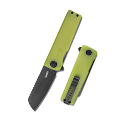 KUBEY Sailor складаний ніж translucent yellow G10