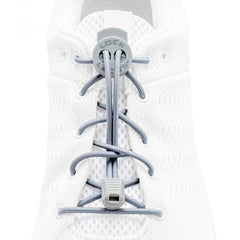 Lock Laces шнурки до кросівок, сірі