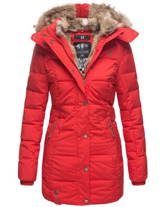 Marikoo LIEBLINGS JACKE зимова куртка жіноча з капюшоном, червона