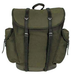 MFH BW гірський рюкзак 30L шкіряні лямки, оливковий