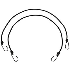 MFH розтягувальний шнур, чорний, 75 cm, 6 mm, з гачками, 2 пакування