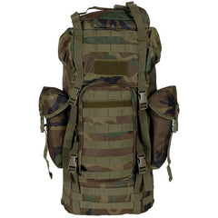 MFH MOLLE рюкзак 65L, алюмінієва палиця, вудленд
