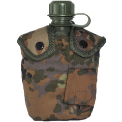 Mil-Tec польова фляга США Flecktarn, 1л, алюмінієва миска