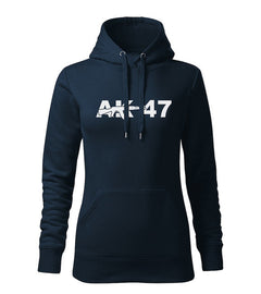 DRAGOWA жіноче худі AK-47 320 g/m², темно-синє