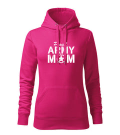 DRAGOWA жіноче худі army mom 320 g/m², рожеве