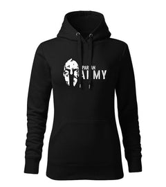 DRAGOWA жіноче худі Spartan army 320 g/m², чорне