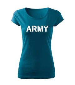 DRAGOWA жіноча футболка army 150 g/m², кольору петроль