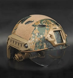 DRAGOWA Tactical Fast PJ тактичний шолом з окулярами Bolt, Digital вудленд (без сертифікації)