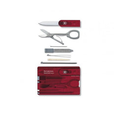 Victorinox SwissCard мультифункціональна карта 10в1, червона
