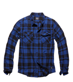 Vintage Industries Austin сорочка, синя клітинка