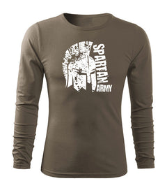 DRAGOWA Fit-T футболка з довгим рукавом León 160 g/m², оливкова