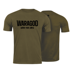 WARAGOD футболка з коротким рукавом "Know Your Limits" 160 g/m², оливкова