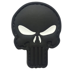 WARAGOD 3D Punisher нашивка 5x4см, білі очі