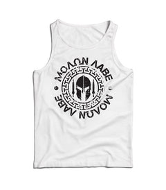 DRAGOWA чоловіча майка Molon Labe 160 g/m², біла