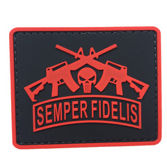 WARAGOD Semper Fidelis PVC нашивка, червона