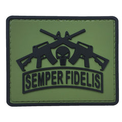 WARAGOD Semper Fidelis PVC нашивка, зелена