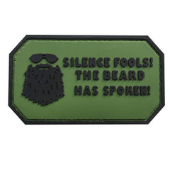 WARAGOD Silence Fools PVC нашивка, зелена