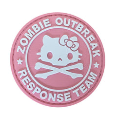 WARAGOD Zombie Outbreak Kitty PVC нашивка, рожева
