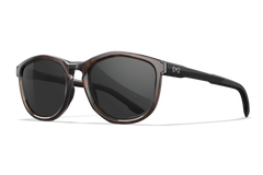 Wiley X Bravo сонцезахисні окуляри, глянцевий черепаховий візерунок / CAPTIVATE™ Polarized Grey