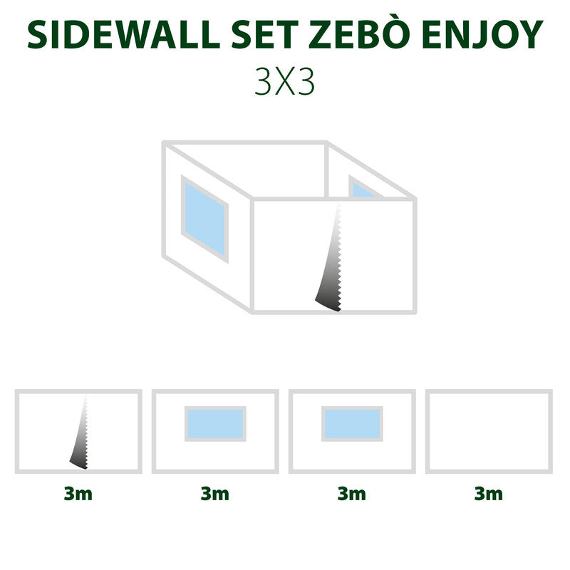 Brunner Sidewall Set комплект бічних стінок Enjoy/Pro 3x3