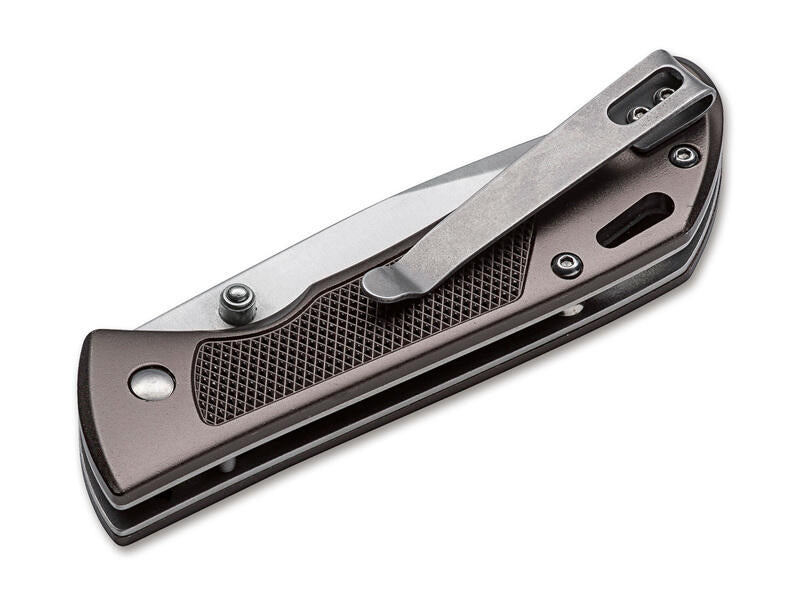 BÖKER® Advance Checkering складний EDC ніж, темний бронзовий