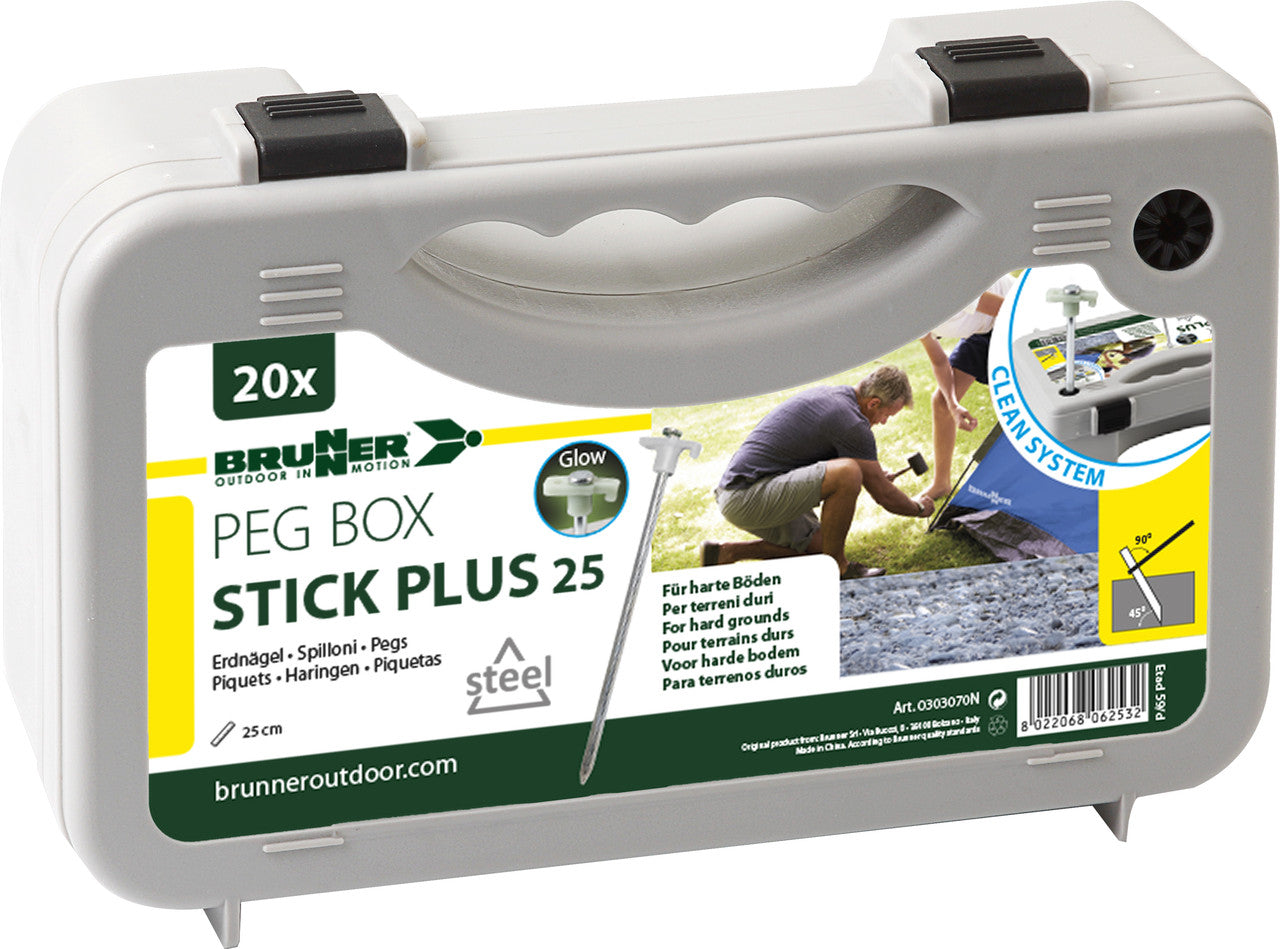 Brunner Peg Box Stick Plus кілочки для намету 25 шт.