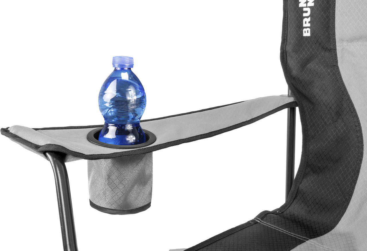 Brunner Action Armchair Equiframe кемпінгове крісло, сіро-чорне