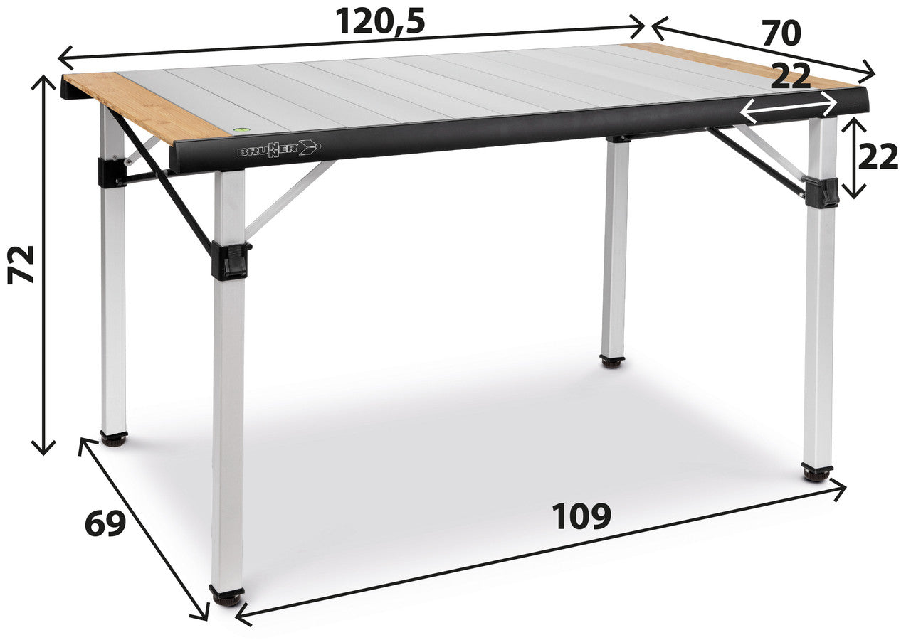 Brunner Quadra Tropic Adjustar 4 кемпінговий стіл