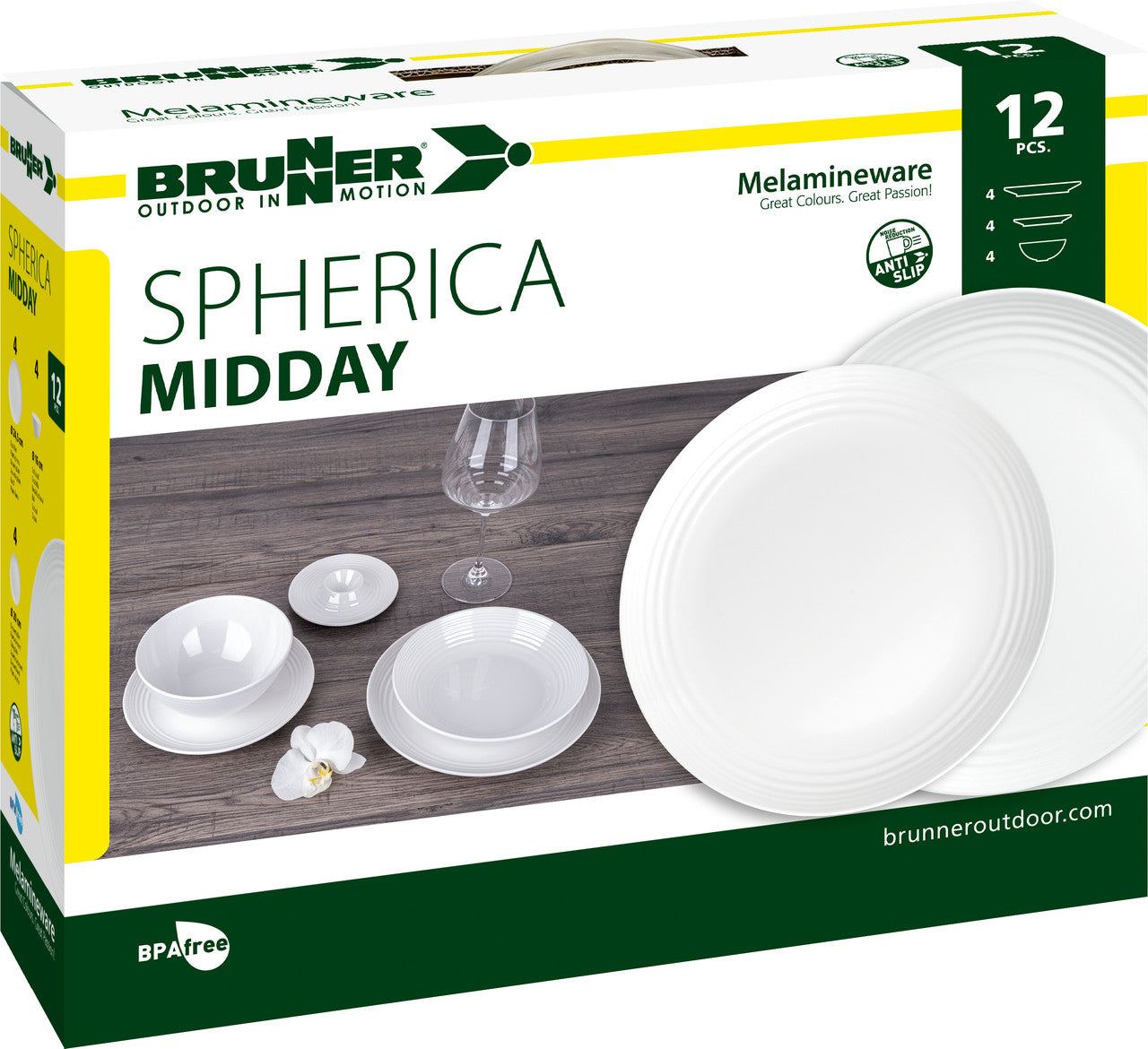 Brunner Midday Spherica набір кухонного посуду, білий