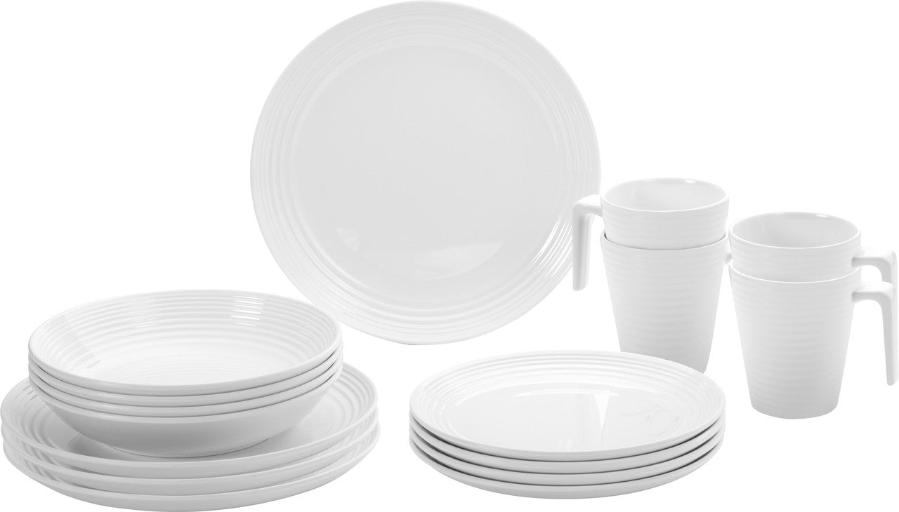 Brunner Spherica набір кухонного посуду Melamine, білий