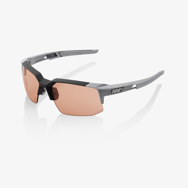 100% Speedcoupe сонячні окуляри soft tact stone grey, HiPER coral lens, OS