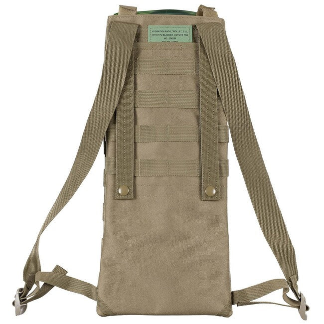 MFH гідратаційний рюкзак MOLLE з TPU шлангом, 2,5 L, койотовий загар