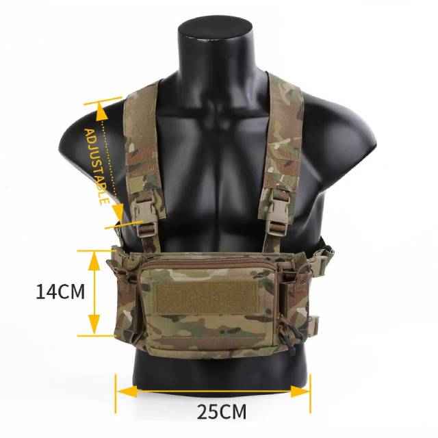 Emersongear D3CR Micro Chest Rig 500D, койотовий коричневий